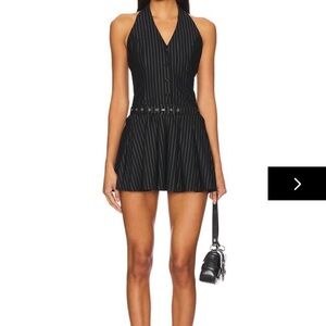 Superdown net mini dress